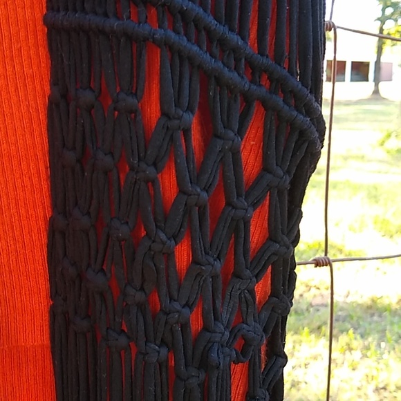 Festival black long Vest Cardigan size small - Picture 4 of 5